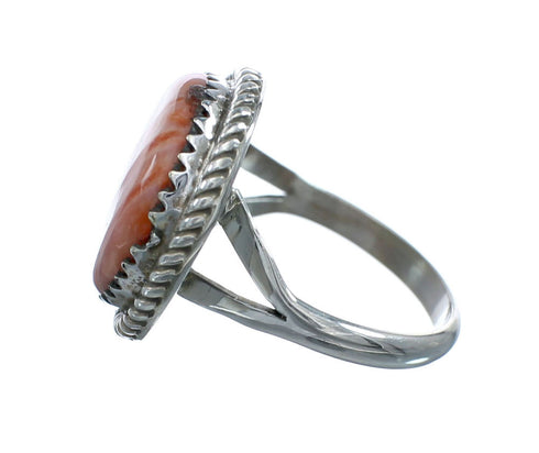 Oyster Shell Navajo Sterling Silver Ring Size 6-3/4 X10450